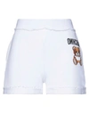 Moschino Woman Shorts & Bermuda Shorts White Size 10 Cotton