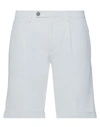 Michael Coal Man Shorts & Bermuda Shorts Light Grey Size 31 Cotton, Linen, Elastane