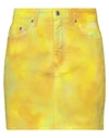 Msgm Mini Skirts In Yellow