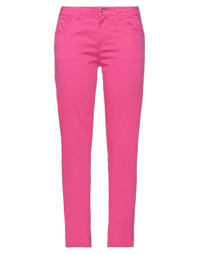 Liu •jo Woman Pants Fuchsia Size 28w-28l Cotton, Elastane In Pink