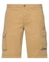 40weft Man Shorts & Bermuda Shorts Camel Size 26 Cotton In Beige
