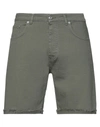 Be Able Denim Shorts In Military Green