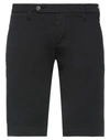 Entre Amis Mens Black Bermuda Shorts