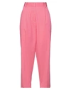 Merci .., Woman Pants Pink Size 2 Cotton, Elastane