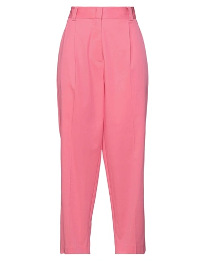 Merci .., Woman Pants Pink Size 4 Cotton, Elastane