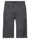 40weft Man Shorts & Bermuda Shorts Lead Size 28 Cotton, Elastane In Grey