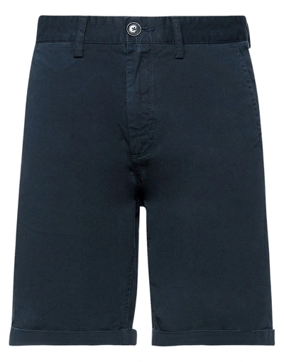 Sun 68 Man Shorts & Bermuda Shorts Midnight Blue Size 33 Cotton, Elastane In Blue