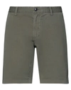 Sun 68 Man Shorts & Bermuda Shorts Military Green Size 31 Cotton, Elastane