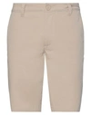 Armani Exchange Man Shorts & Bermuda Shorts Beige Size 28 Cotton, Elastane