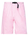 Msgm Cotton Bermuda Short In Pink