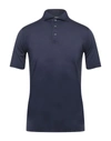 Fedeli Polo Shirts In Slate Blue