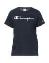 Champion T-shirts In Blue