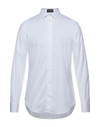 Emporio Armani Man Shirt Light Grey Size 17 Cotton In White