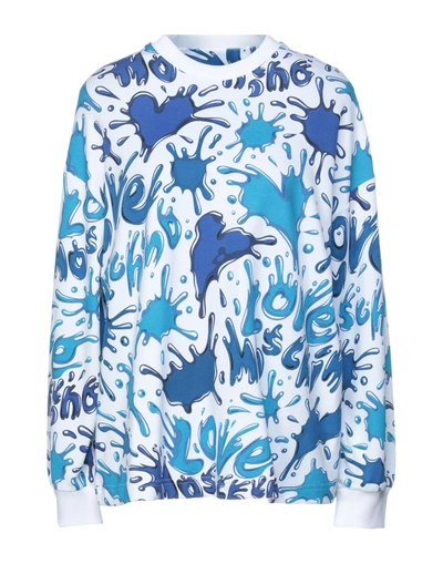 Love Moschino Sweatshirts In Blue