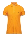 Brooksfield Polo Shirts In Orange