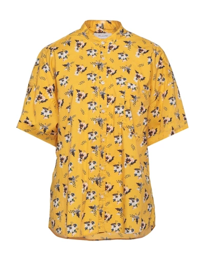 Aglini Shirts In Yellow