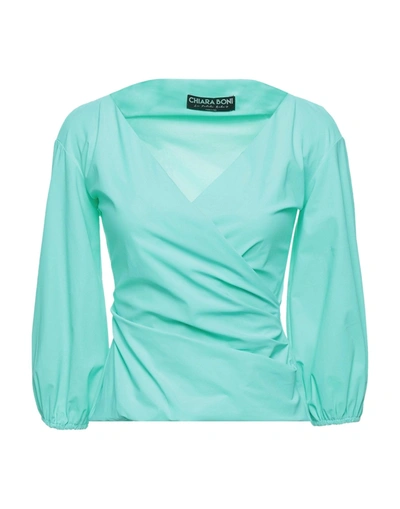 Chiara Boni La Petite Robe T-shirts In Turquoise