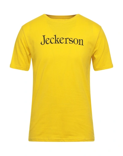 Jeckerson T-shirts In Yellow