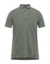 Drumohr Short-sleeved Cotton Polo Shirt In Green