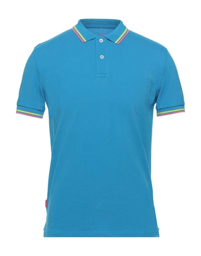 At.p.co Polo Shirts In Azure