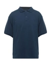 Trussardi Action Polo Shirts In Dark Blue