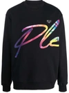 Philipp Plein Logo-print Crew-neck Sweatshirt In Black