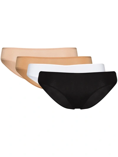 Baserange Bell Set Of Four Briefs In Neutrals