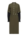 Marni Midi Dresses In Military Green
