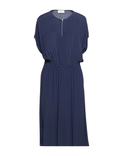 Ottod'ame Midi Dresses In Blue