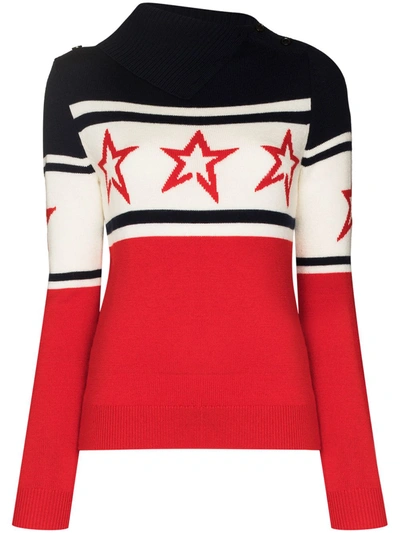 Perfect Moment Chopper Sweater In Red