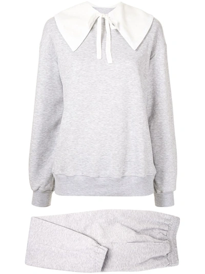 Sleeper Two-piece Diana Lounge Sweatsuit In Grey