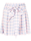 BOUTIQUE MOSCHINO SPOT-PRINT TIED-WAIST SHORTS