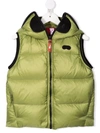 AI RIDERS ON THE STORM YOUNG HOODED PADDED GILET