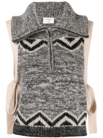 Onefifteen X Beyond The Radar Knitted Vest In Grey