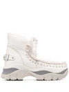 Mou 50mm Chunky Eskimo Sneaker Boots In White