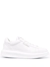 Karl Lagerfeld Kapri Low-top Leather Sneakers In White