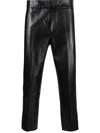 SAPIO CROPPED LEATHER TROUSERS