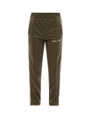 Palm Angels Nylon Trouser With Contrasting Side Bands In Green