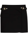 Dion Lee Buckled Wrap Mini Skirt In 黑色
