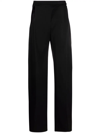 Mugler Black Cut-out High-waist Wide Trousers