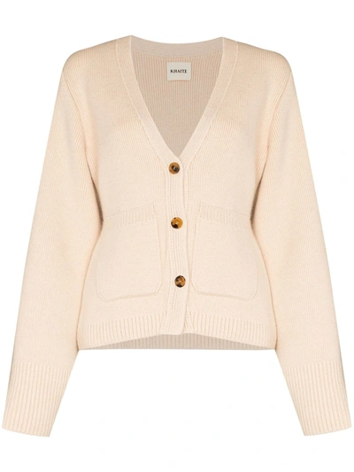 Khaite Woman Cardigan Ivory Size Xs Cashmere In Neutral