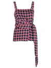 BOUTIQUE MOSCHINO POLKA-DOT BELTED TANK TOP