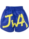 Jw Anderson Jwa Logo Swim Shorts In Blue