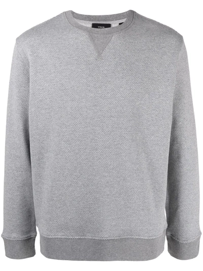 Vince Crew-neck Jersey Sweatshirt In Grey
