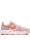 NIKE AIR FORCE 1 LOW CRATER FLYKNIT "PINK GLAZE" SNEAKERS