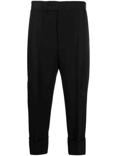 Sapio Cropped Tailored Trousers In Black