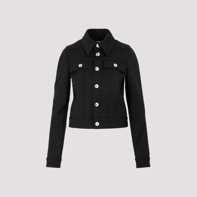 Bottega Veneta Button-up Fitted Jacket In Black