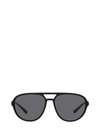 Dolce & Gabbana Metal Man 35mm Aviator Sunglasses In Black / Dark / Grey