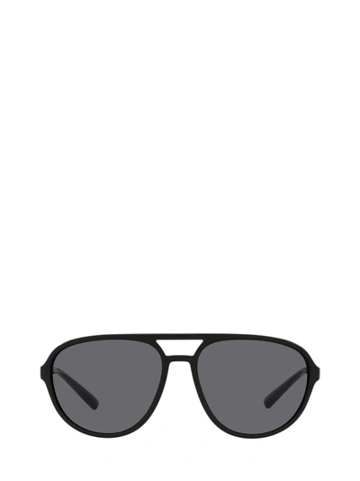 Dolce & Gabbana Metal Man 35mm Aviator Sunglasses In Black / Dark / Grey