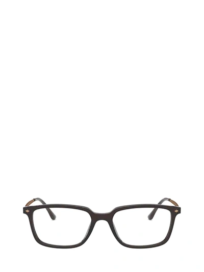Giorgio Armani Matte-finish Square Glasses In Black